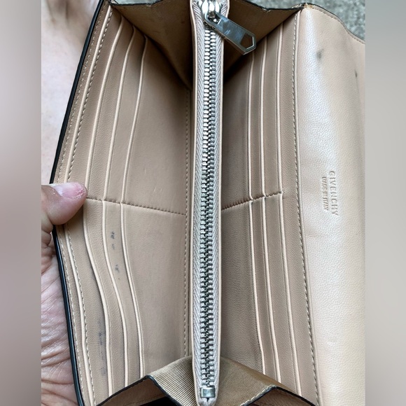 GIVENCHY Long Fold Over Leather Wallet Tan - Picture 4 of 15